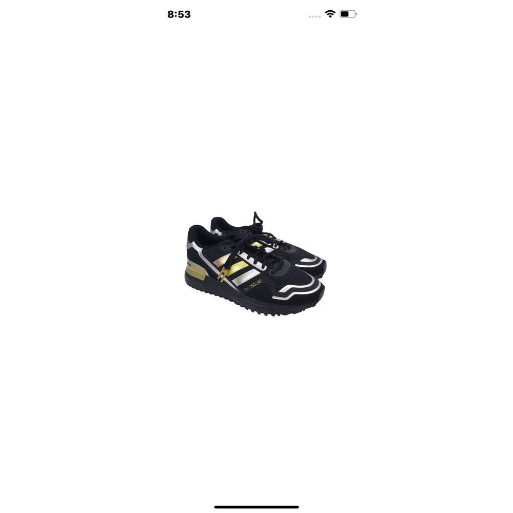 Adidas Boys' Big Kids' Originals ZX 750 Casual Shoes in Black - SZ-5 Woman SZ 7